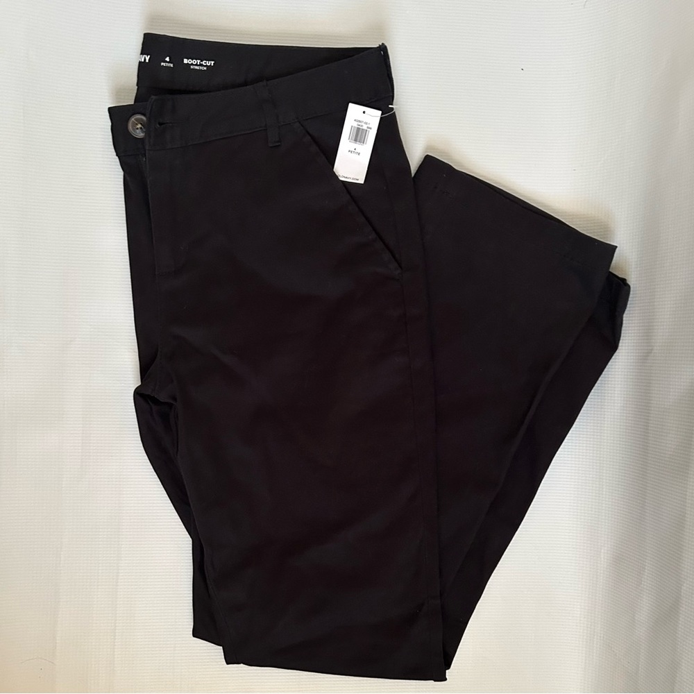 Old Navy- Boot Cut Pants with Adjustable Waist | Petite Size 4